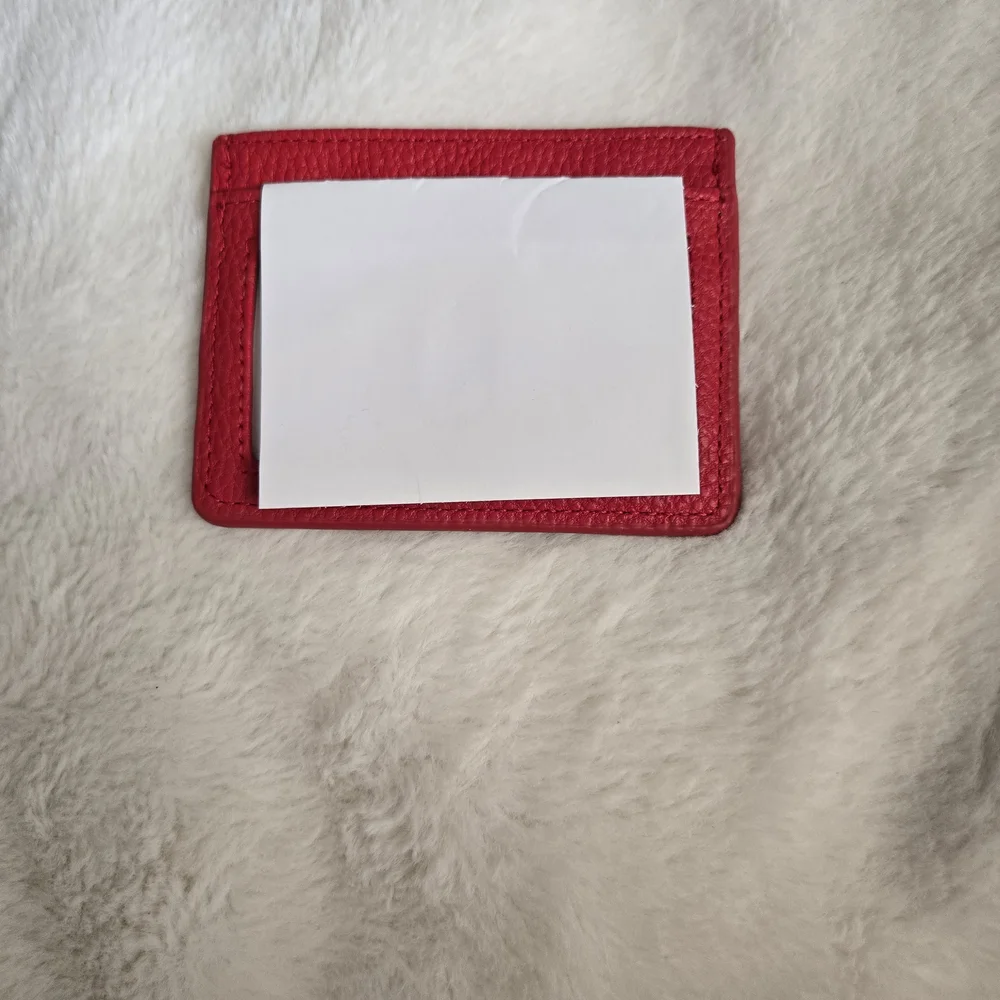 Red Card Holder Wallet - Picture 4 of 5